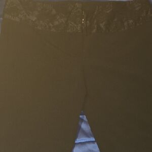 Vanity Black Lace Trim Pants